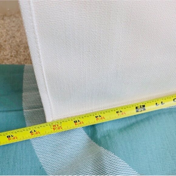 Giorgio Armani Beach Towel &Tote Set,Green Cotton Towel with Cream Bag,Boxed,NEW - Picture 11 of 15